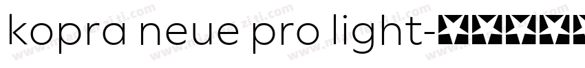 kopra neue pro light字体转换